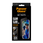PanzerGlass - Protection d'écran UWF pour iPhone 17 Pro avec Fastfit - Transparent-Fastfit dans une boîte : placez votre téléphone face vers le haut et tirez sur la languette pour une installation parfaite
