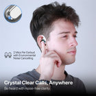 MyBat - Écouteurs Open-Ear XL Design Lab - Blanc - Candy Swirl-Convient à : Les amateurs de mode, les sportifs, et tous ceux souhaitant rester conscients de leur environnement avec style