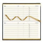 Brownline - 2026 Agenda hebdomadaire de poche Executive - 6-7/8 po x 3-3/16 po - Couleurs assorties - Trilingue-Carte du monde en couleurs