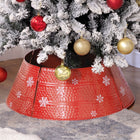 HOMCOM - Collerette de sapin de Noël 26" ronde - décoration de fête-Belle impression de sapin de Noël pour la décoration 