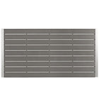Modway - Shore Terrasse extérieure Aluminium Table à manger, Gris argenté-Capsules de pied en plastique noir
