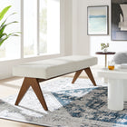 Modway - Lyra 63" Boucle Tapis Banc - Boucle ivoire-Siège rembourré