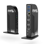 Plugable - Station d'accueil pour moniteur USB-C TRIPLE 4K enfichable avec station d'accueil pour ordinateur portable de 100 W-Ports puissants : 13 ports et alimentation pour que votre ordinateur portable fonctionne toute la journée, cette station d'accueil USB-C avec Power Delivery s'étend sur trois écrans avec de la place pour tous vos périphériques. Le tout via un seul cordon USB-C de 10 Gbit/s vers l'ordinateur