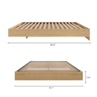 Nexera - Lit plateforme Queen, Érable naturel-7