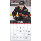 DateWorks - Calendrier Mural de 16 Mois 2025 des Sénateurs d'Ottawa - 12 po x 12 po - Bilingue-13 images de haute qualité imprimées sur du papier Premium.