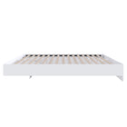 Nexera - Lit plateforme double, Blanc-Accommode un matelas standard de format double.  Sommier non requis. Capacité de charge: 500 lbs