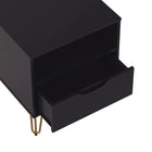 Manhattan Comfort - Table de nuit Avira 20" style mid-century moderne à 1 tiroir - Noir-Construction durable conçue pour une utilisation longue durée