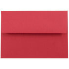 JAM Paper - Enveloppes d'invitation colorées A1 - 4 barres - 3 5/8 x 5 1/8 - rouge recyclé - Paquet de 100-Caractéristiques de l'enveloppe : Fermeture à rabat droit en gomme, finition en papier lisse de haute qualité, fabriquée à partir de 30 % de matériaux recyclés