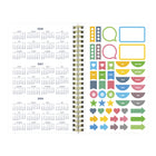 Blueline - Agenda Scolaire Hebdomadaire/Mensuel 13 Mois  De Juillet À Juillet - 8 po H x 5 po l - Motif Floral - Anglais-Section mots de passe