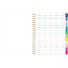 AT-A-GLANCE - Agenda hebdomadaire/mensuel Emily Ley bandes joyeuses 2025 - 11 po H x 8 3/8 po l - Multicolore - Bilingue-Couverture en poly durable avec le motif coloré de bandes joyeuses mis en valeur par un badge de date bordé d'accents dorés 