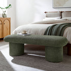 Modway - Orla Chenille recouverte Banc - Sage-Pieds cylindriques ronds