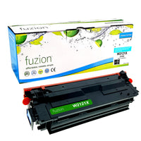 fuzion - HP W2121X Cartouche De Toner Compatible - Haut Rendement - Cyan-Cyan