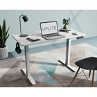 Uplite - Cadre de bureau électrique assis-debout à double moteur - Blanc-Dimensions du cadre (debout) : 55" (L) x 19,5" (l) x 47,2" (H)