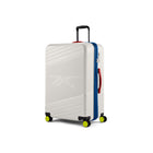Reebok - GO Collection Grande valise rigide - Blanc-Poignées supérieures et latérales renforcées pour retirer facilement les valises des carrousels à bagages ou des voitures