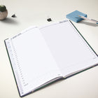 Blueline - 2026 Agenda quotidien Traditional - 13-3/8 po x 8 po - Marbre vert - Bilingue-Format de page: 13-3/8po H x 8po L