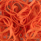 JAM Paper - Élastiques durables - taille 64 - orange - Paquet de 100-Taille : 64 (3 1/2 x 1/4 pouces) | Fabriqué à partir d'une combinaison de caoutchouc naturel de haute qualité et d'élastique