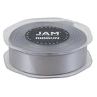 JAM Paper - Ruban de satin double face - 7/8" l x 25 m - Argent-Notre ruban décoratif est fabriqué à partir de satin double face de la plus haute qualité, avec une finition lisse !