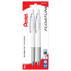 Pentel - Floatune Stylo à Bille Amélioré - Pointe 0,5mm - Encre Bleue - Paque de 2-La formule d’encre unique réduit toute friction lors de l’écriture