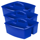 Storex - Grand chariot, Bleu, Paquet de 3-Rangez des fournitures d'art, des accessoires de lavage ou tout ce dont vous avez besoin pour rester à portée de main