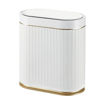 Elpheco - poubelle à capteur SvelteWave mince - 7,5 L - blanc-Matériau : acrylonitrile butadiène styrène (ABS) étanche