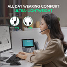 Yealink - Casque UH34 Double Teams - Casque pour téléphone et ordinateur - Certifié Microsoft Teams  - Noir-Microphone antibruit et réduction passive du bruit