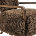 Modway - Zinnia Fausse fourrure Chaise d’accent - Brun-8