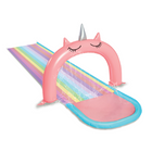 Danaplay - Toboggan Aquatique Licorne 10 Pieds-Thème Licorne : Design colouré et enchanteur en forme de licorne pour ajouter une touche magique au jeu en extérieur