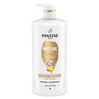 Pantene - Shampooing hydratant quotidien - 820 ml-72 H D’HYDRATATION LUXURIANTE : Le système de shampooing et de revitalisant hydrate en profondeur pendant 72 heures vs un shampooing non revitalisant