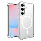 Blu Element - Coque DropZone Rugged Compatible MagSafe Galaxy S25+ - Transparente-Coins renforcés avec technologie AirPockets absorbant les chocs