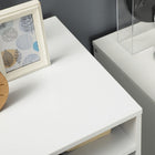Vinsetto - Armoire de bureau à 3 tiroirs avec roulettes - blanc-Assemblage requis 