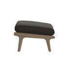 Modway - Saratoga Terrasse extérieure Bois de teck Chaise et ensemble ottoman, Gris silex-8