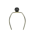 Monarch Specialties - Luminaire - 22 po H Lampe De Table - Céramique Noire - Abat-Jour Ivoire / Crème - Transitionnel-6