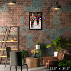 Logan Stankoven & Jordan Staal Hurricanes 2025 Playoffs - Toile encadree - 22" x 31"-Sous licence officielle de la LNH et de l'AJLNH