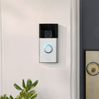 Ring - Sonnette à piles - Nickel satiné-Installez-le en un clin d'œil : chargez-le, fixez-le et restez connecté directement depuis votre téléphone