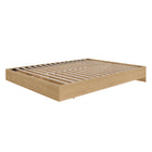 Nexera - Lit plateforme Queen, Érable naturel-Comprend un système de lattes pour le support du matelas, il ne nécessite donc pas de sommier, le choix économique idéal 