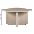 Hudson&Canal - Table basse rectangulaire Elna de 112 cm de largeur, , blanc aulne-8