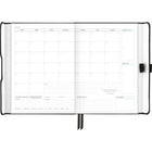 AT-A-GLANCE - Agenda hebdomadaire/mensuel Foundation non daté - 8 1/4 po H x 5 3/4 po l - Noir - Anglais-Un mois sur deux pages