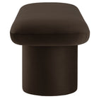 Modway - Orla Performance Velvet Banc - Marron chocolat-Arrivée entièrement assemblée