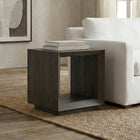 Hudson&Canal - Table d'appoint rectangulaire Tannen - 22 po l - Brun aulne-Finition brun aulne aspect bois