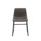 Brassex - Chaise de visite 692481 Caden - ensemble de 2 - brun vintage-Style contemporain