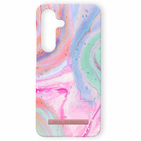 Ideal of Sweden - Coque impriméeCompatible MagSafe Galaxy S25 - Marbre Pastel-Design protecteur avec bords surélevés pour protéger l’appareil photo et l’écran