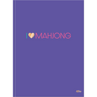 Hilroy - Cahier grand format Mahjong, 8.375 po x 10-7/8 po, Ligné, violet, 80 feuilles-Couverture souple et flexible
