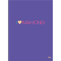 Hilroy - Cahier grand format Mahjong, 8.375 po x 10-7/8 po, Ligné, violet, 80 feuilles-Couverture souple et flexible
