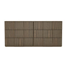 Manhattan Comfort - Clive 72" Commode double à 6 tiroirs style mid-century modern - Noyer brun et or-Commode à six tiroirs aux lignes épurées fabriquée en bois manufacturé pour un look de chambre moderne et raffiné