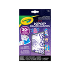 Crayola - Ensemble d'autocollants duveteux K-Pop Demon Hunters-Autocollants duveteux repositionnables : comprend plus de 30 autocollants violets duveteux que les enfants peuvent colorier, coller, décoller et recoller AU gré de leur imagination
