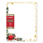 Geographics - Papeterie à Bordure de Ornements, Feuille D'or, 8,5 po l x 11 po H , 40 Pqt-Compatible avec les imprimantes jet d'encre 