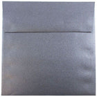 JAM Paper Enveloppes d'invitation carrées métalliques, 6 x 6 po - Stardream, noir anthracite, paquet de 25 (V018309)-Couleur: Stardream Anthracite