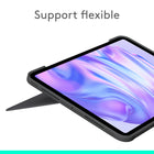 Logitech - Étui clavier Combo Touch pour iPad Pro 11 po M4 2024 - Graphite - Anglais-Modes d'utilisation à votre façon: avec ses multiples modes d’utilisation et possibilités, saisissez, dessinez, regardez des vidéos, lisez ou passez des appels sans retirer votre iPad Pro de l'étui clavier 