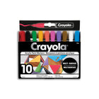 Crayola - Marqueurs à l'acrylique à pointe ogive - paquet de 10-Marqueurs à l'acrylique à pointe ogive crayola : comprend 10 marqueurs à l'acrylique à pointe ogive aux couleurs vives et éclatantes qui ressortent particulièrement bien sur le papier noir, les pages à colorier pour adultes et bien plus