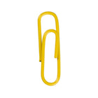 JAM Paper - Trombones standard colourés - 1 pouce - jaunes - paquet de 100- Trombones de qualité supérieure fabriqués à partir de fil d'acier recouvert de vinyle de haute qualité